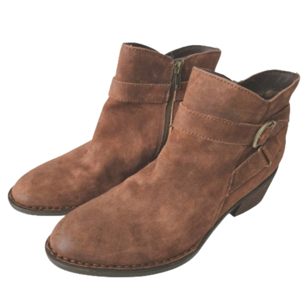 Born Suede Booties Brown 10